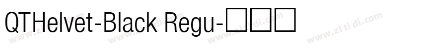 QTHelvet-Black Regu字体转换